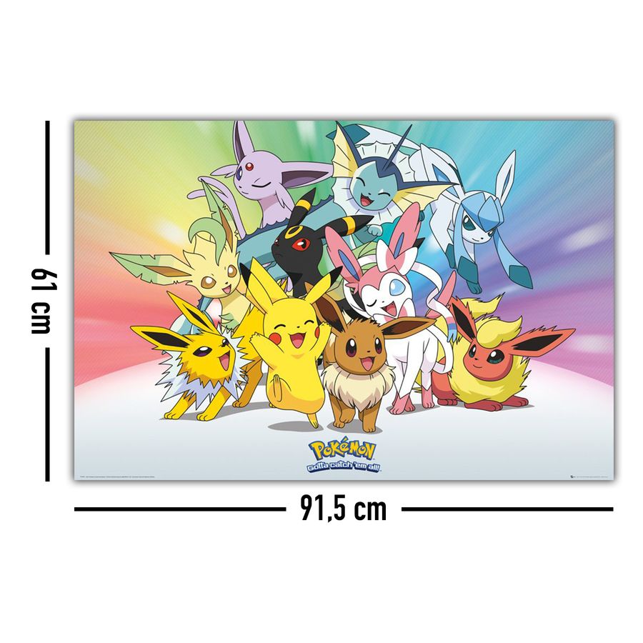 Poster Pokemon Evoli Evolution En Vente Sur Close Up Poster Pokemon Evoli Evolution En Vente Sur Close Up