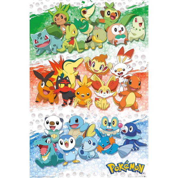 Poster Pokémon - First Partners