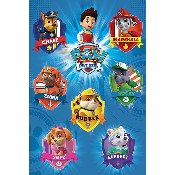 Poster Paw Patrol - Crests