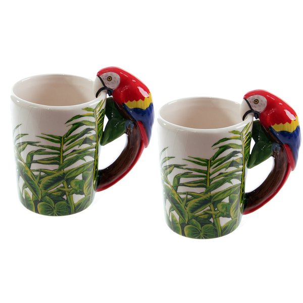 Set de 2 Tasses Perroquet -