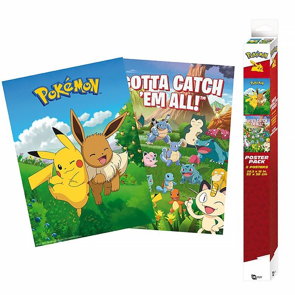 Set de 2 Posters Pokémon -