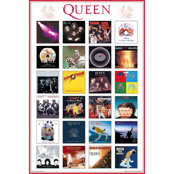 Poster Queen - Pochettes d'album