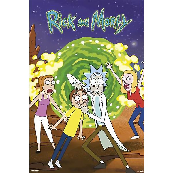 Poster Rick and Morty - Portail