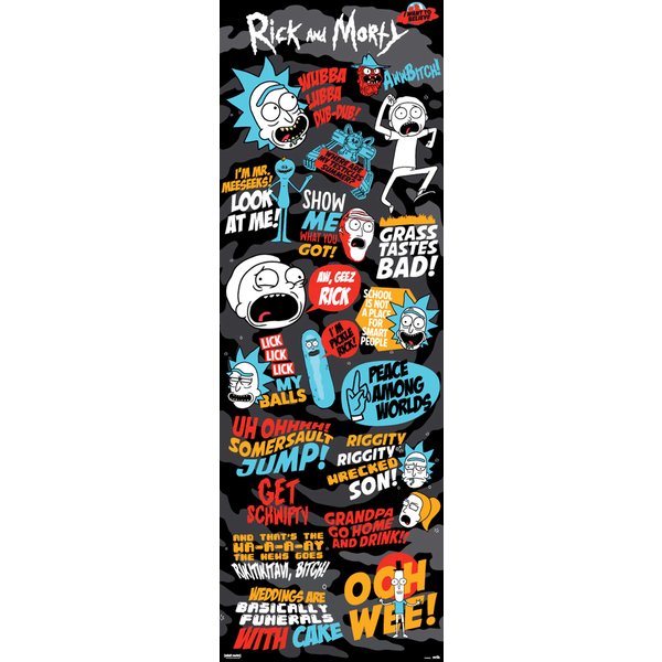 Poster de porte Rick and Morty -