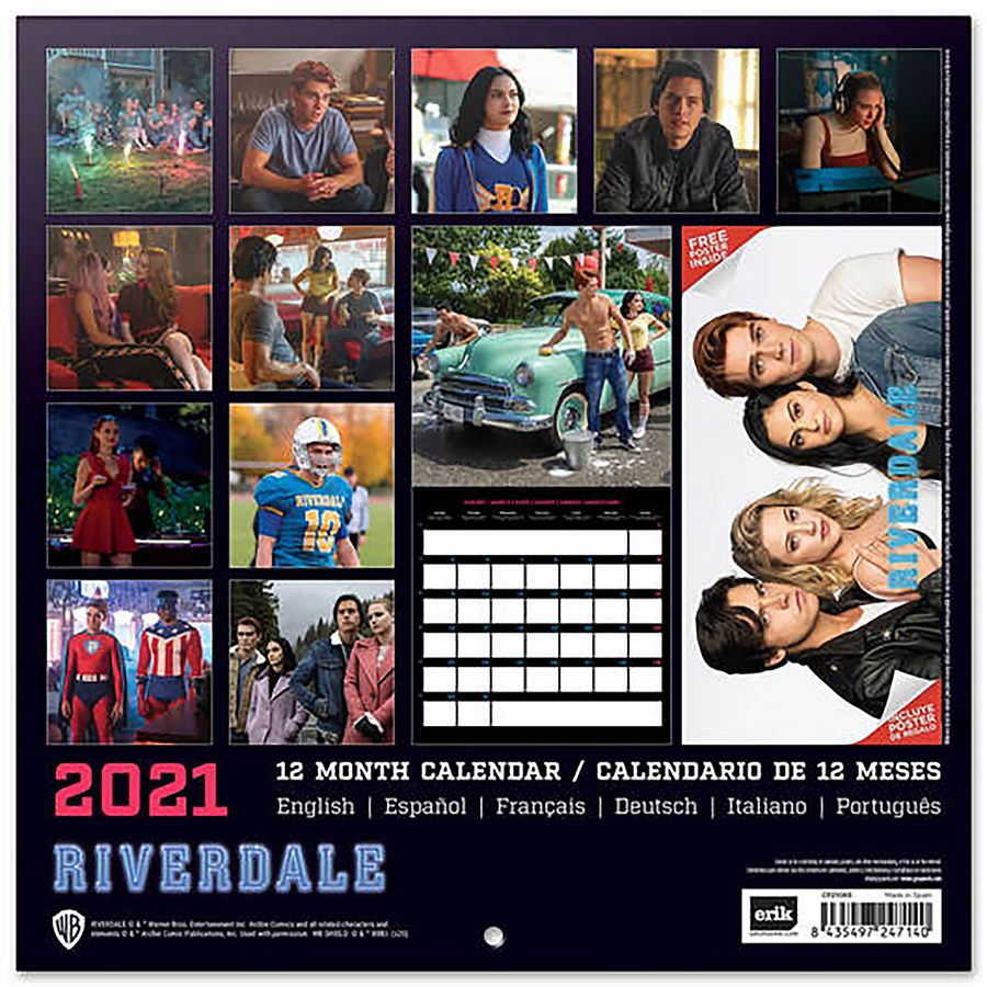 Calendrier 2021 - Riverdale, en vente sur Close UpÂ®