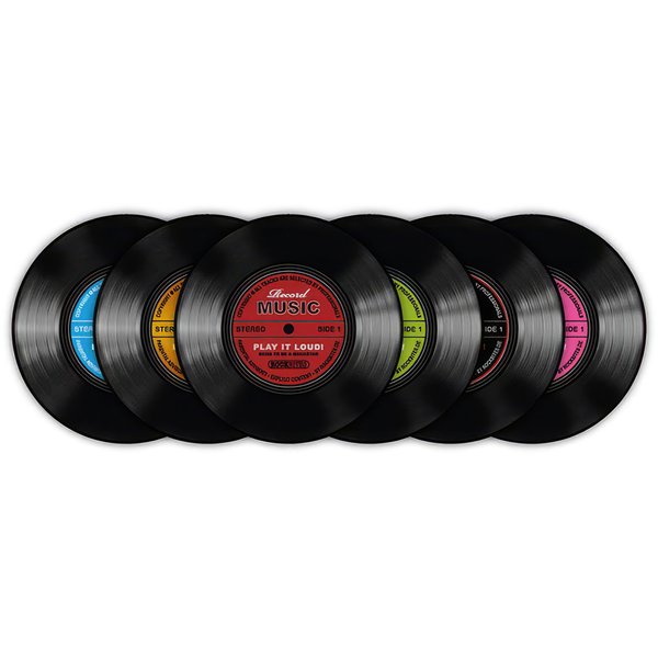 Set de 6 Dessous de verre Disque -