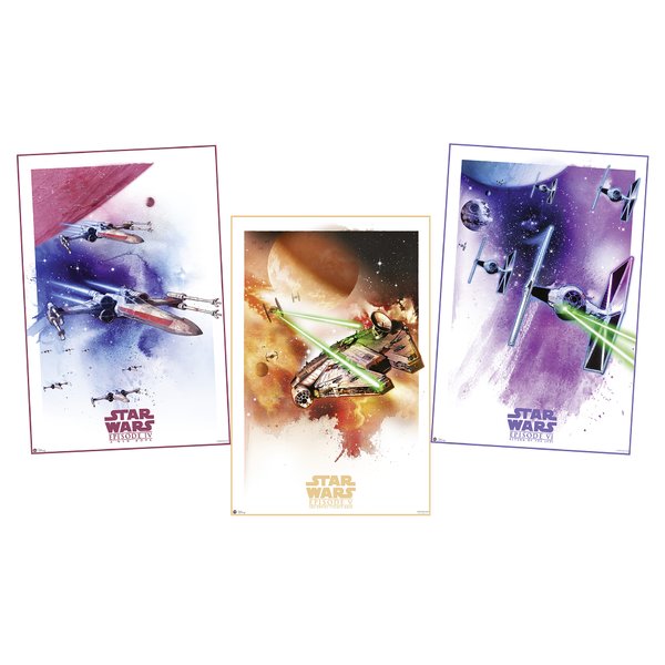 Set de posters Star Wars Episode IV à VI -