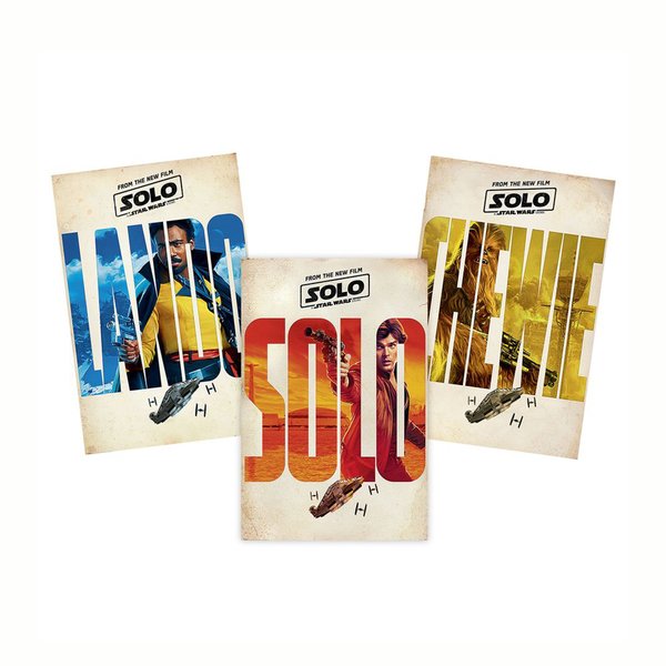 Set de 3 Posters Solo: A Star Wars Story -