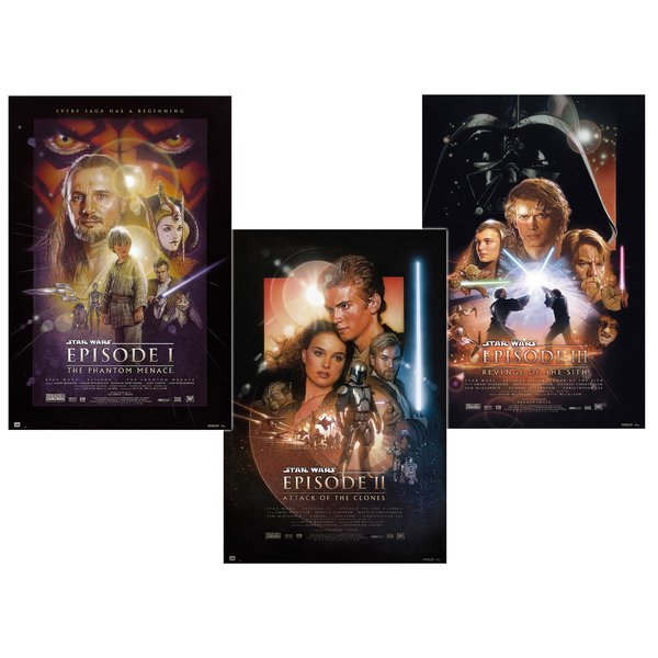 Set de 3 Posters Star Wars -