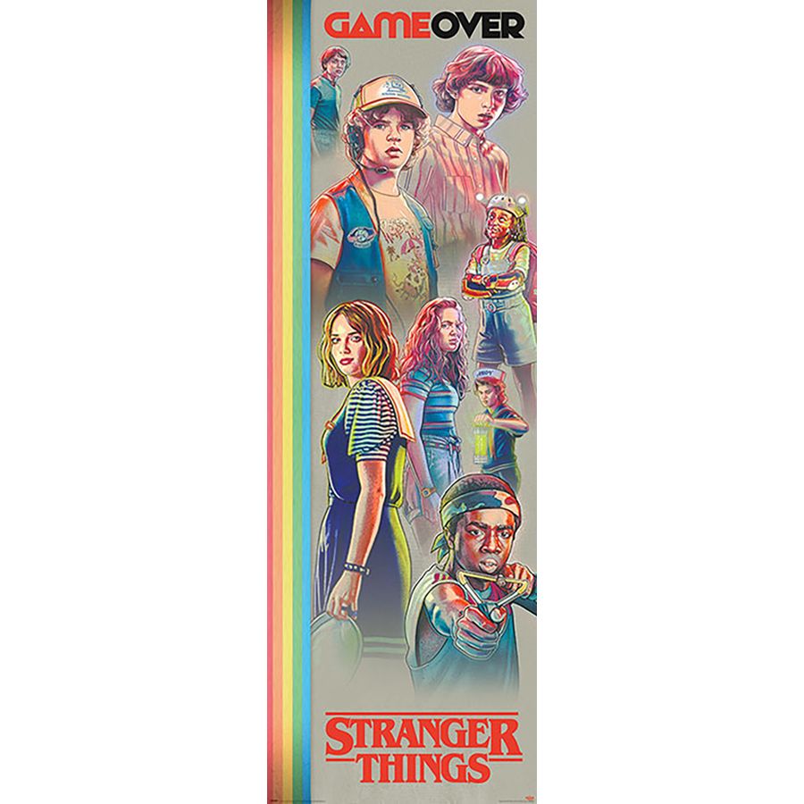  Poster  de porte  Stranger Things Game  Over en vente sur 