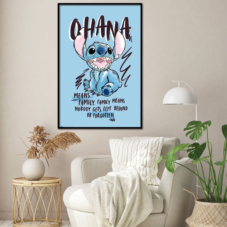 Poster Disney Stitch - Ohana Means Family, en vente sur Close Up