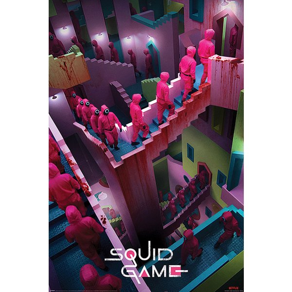 Poster Squid Game - Crazy Stairs