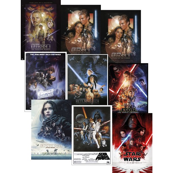 Set de 9 Posters Star Wars -