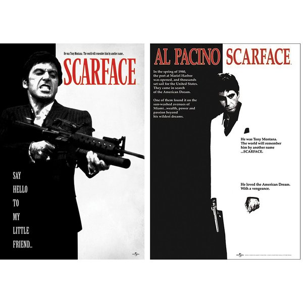Set de 2 Posters Scarface - Al Pacino