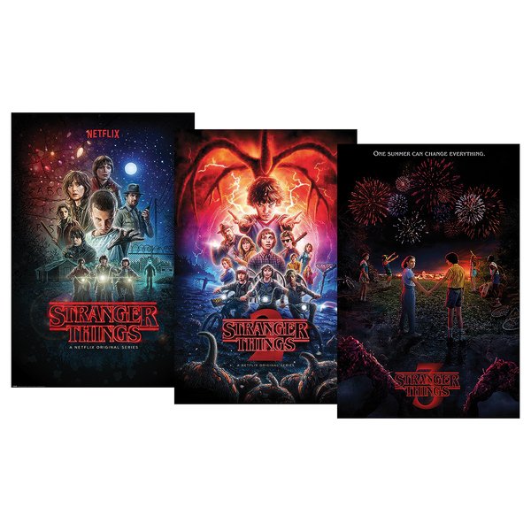 Set de 3 Posters Stranger Things -