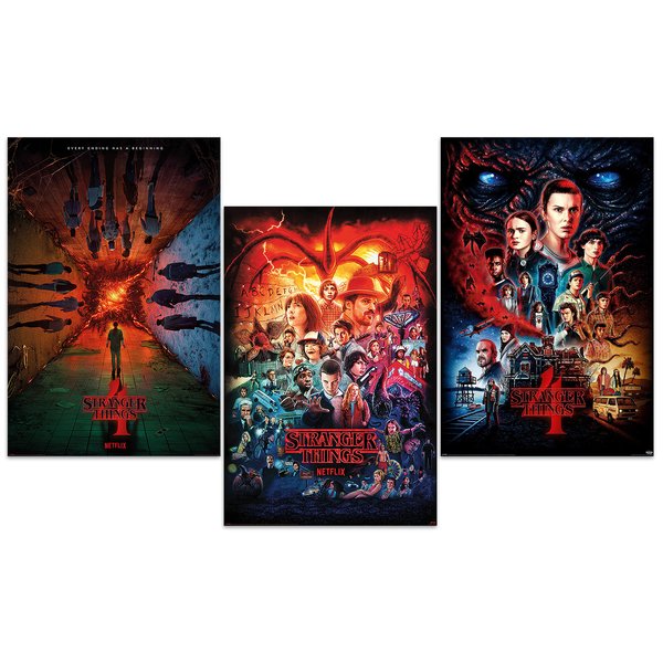 Set de 3 Posters Stranger Things -