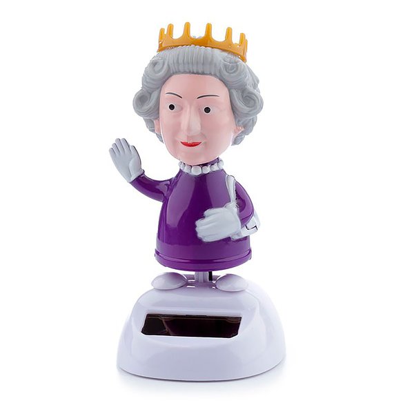 Figurine branlante solaire The Queen