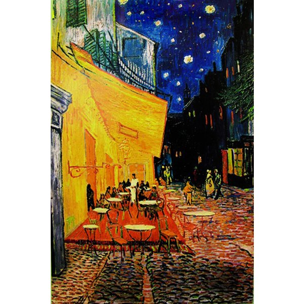 Poster TERRASSE DE CAFE LA NUIT