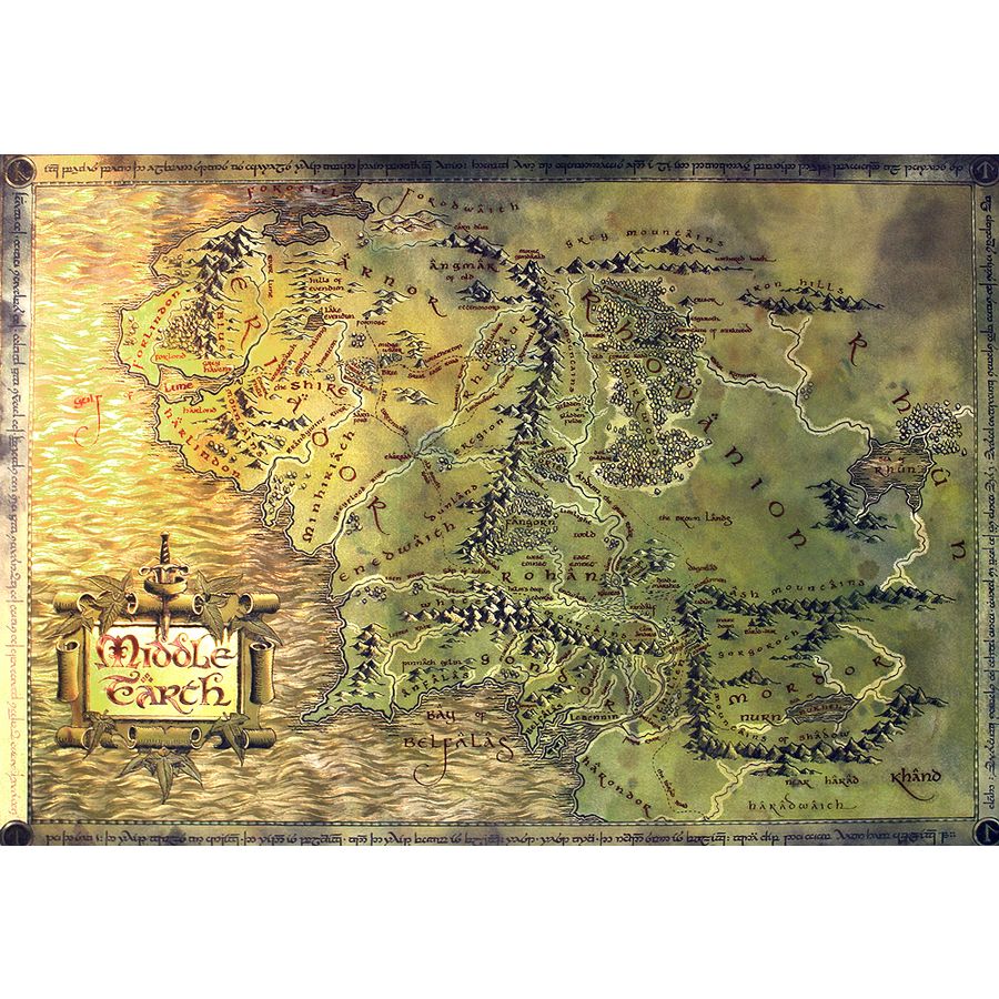 The Hobbit Landkarte Bei Close Up Im Fan Store Gunstig Kaufen