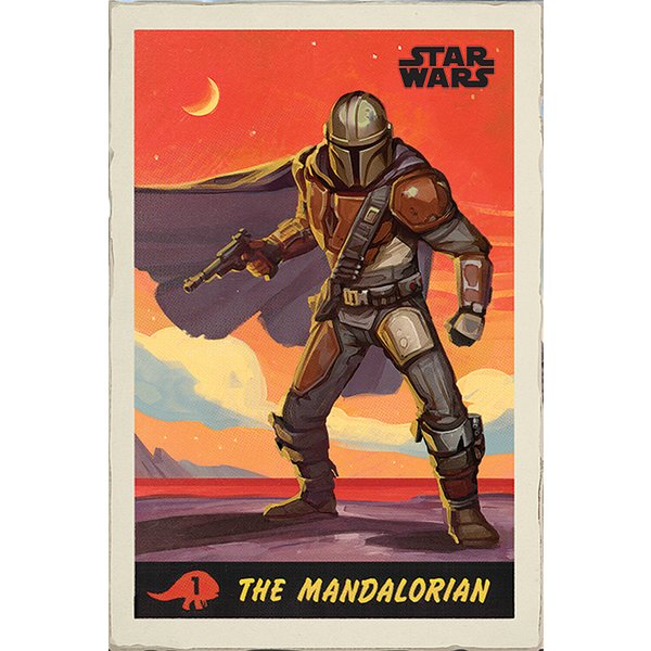 Poster Star Wars : The Mandalorian - Illustration