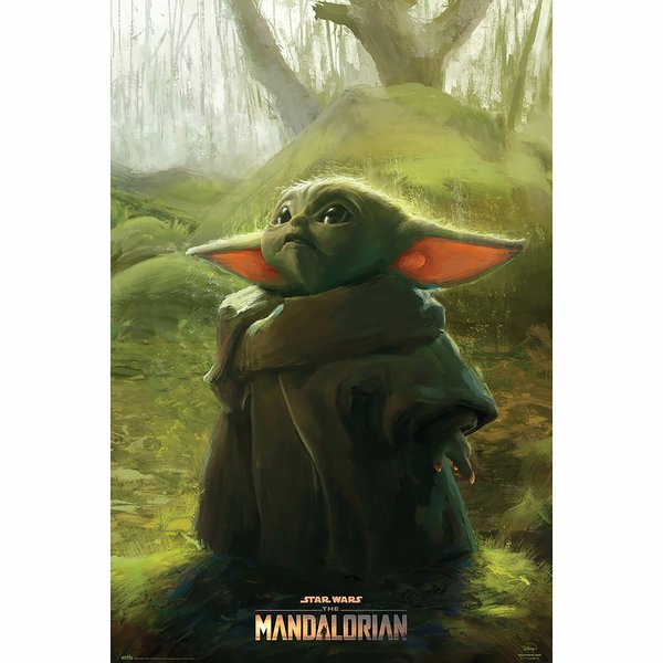 Poster The Mandalorian Yoda -
