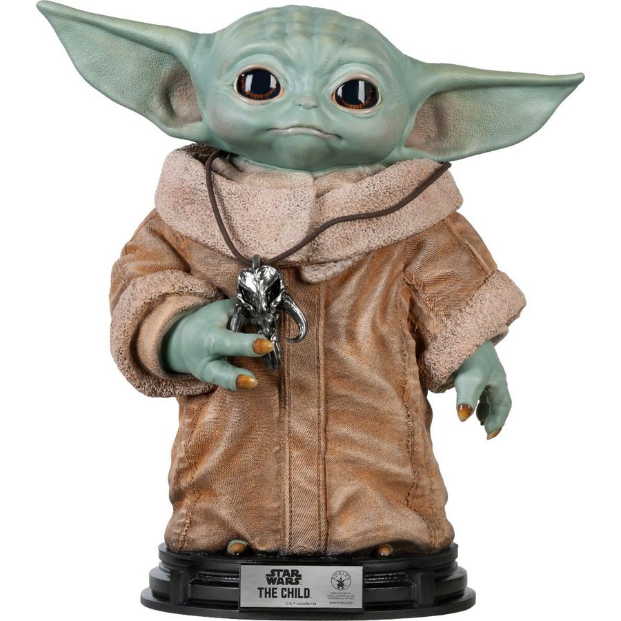 Statuette Grandeur Nature The Mandalorian The Child Sur Close Up