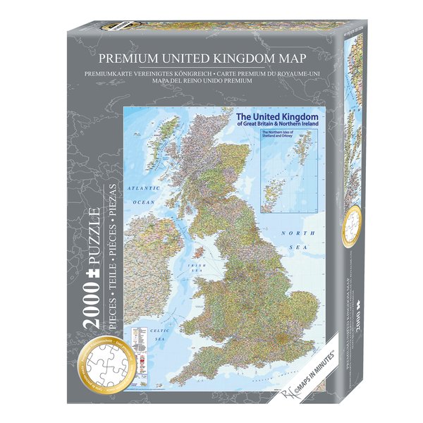 Puzzle Carte du Royaume-Uni
