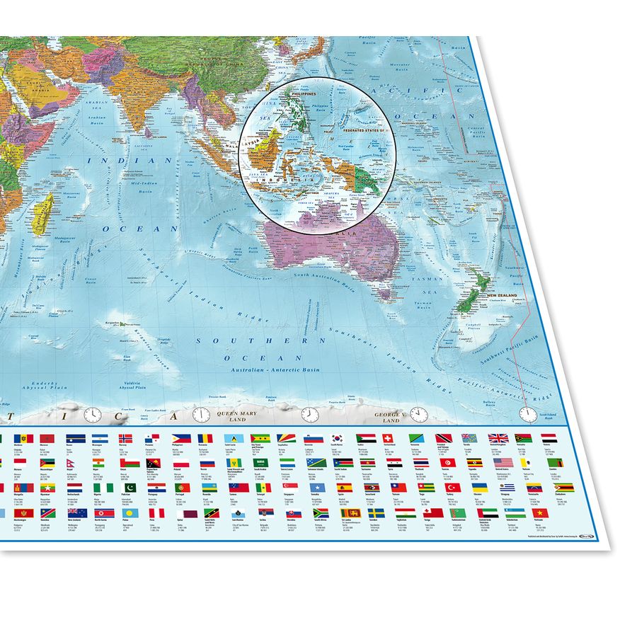 Tableau XXL Carte du Monde - ArtWall and Co