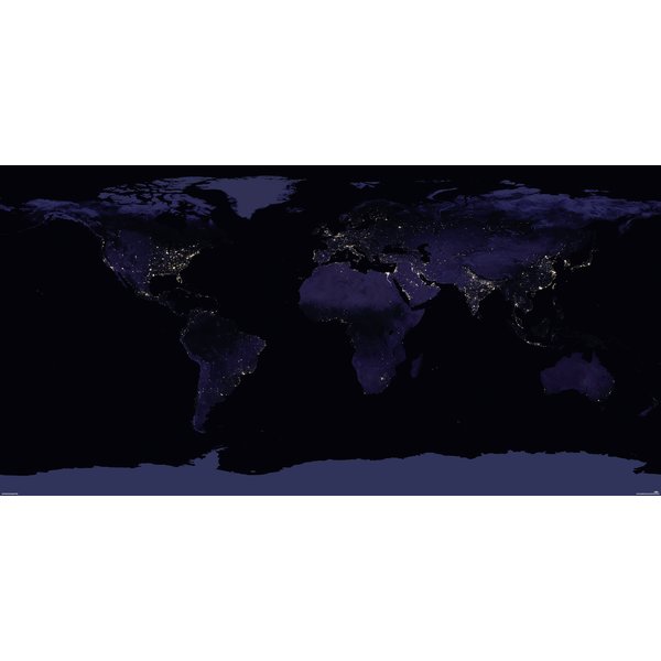 Carte du monde XXL Earth at Night -