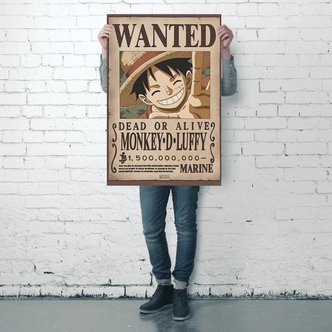 Poster Anime One Piece Wanted Don Krieg sur toile - Décoration